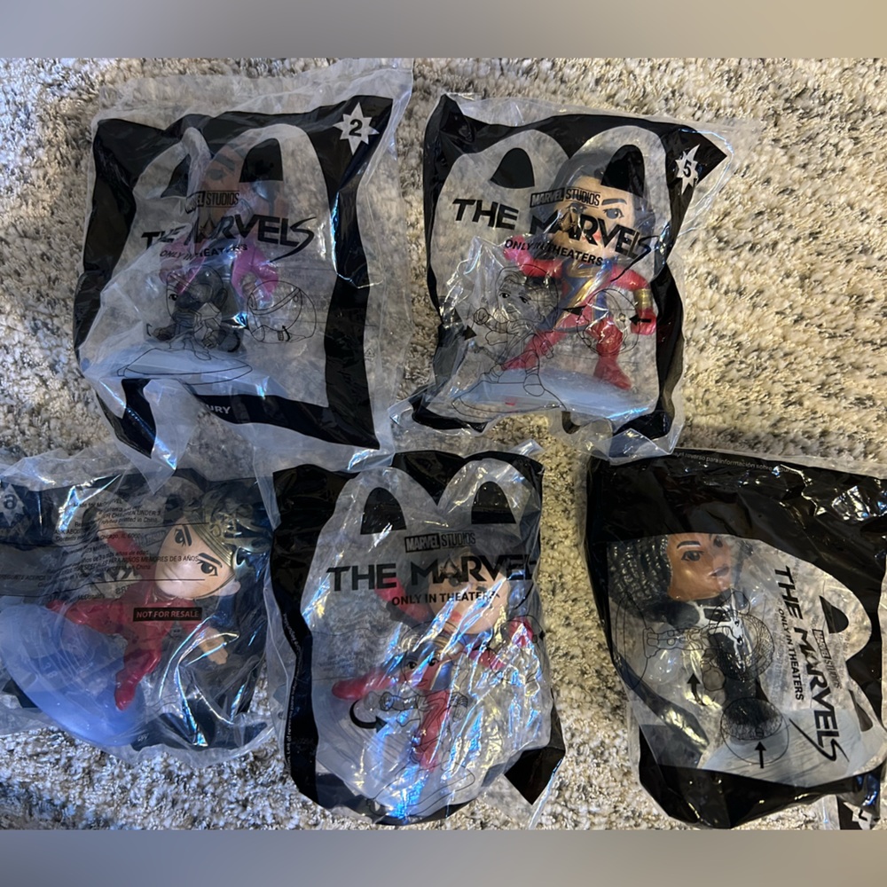 The Marvels Happy Meal Toys